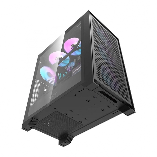 Počítačová skriňa Darkflash s RGB ventilátormi