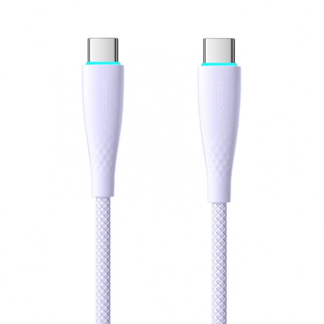 Kabel USB-C na USB-C Toocki 1m PD FC 100W fialový