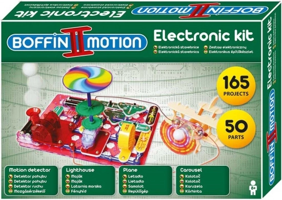 Elektronická stavebnica BOFFIN II Motion – pohyb, svetlá a zvuk