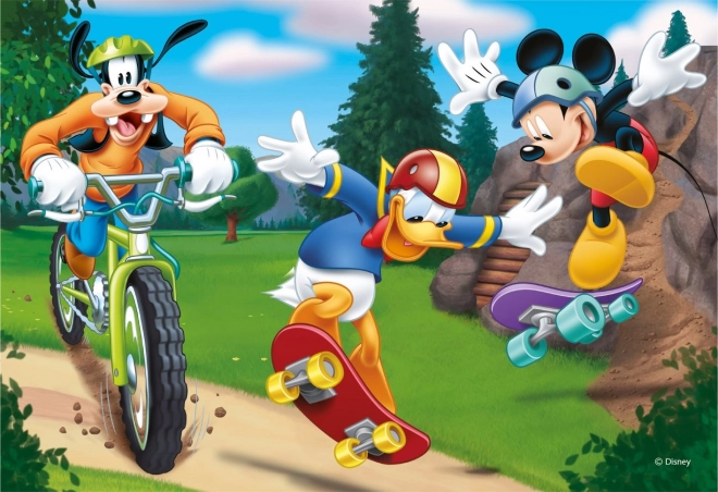 Detské puzzle Mickey športuje 2x77 dielikov