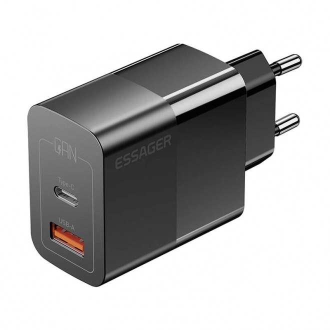 Nabíjačka USB-C+USB-A 33W Essager GaN