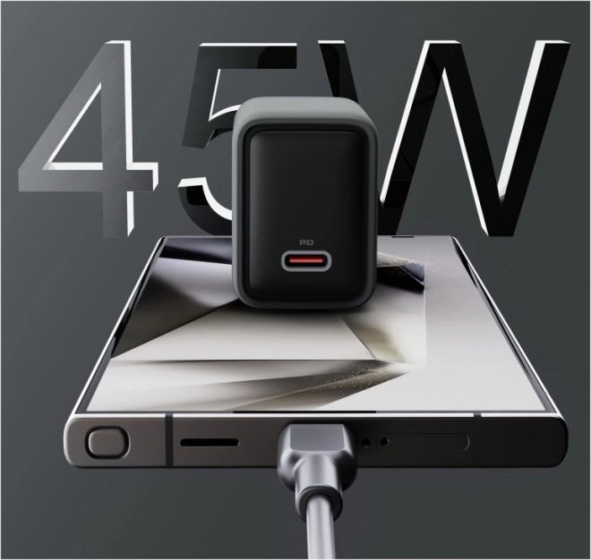 Mini nabíjačka AUKEY 45W USB-C s rýchlym nabíjaním