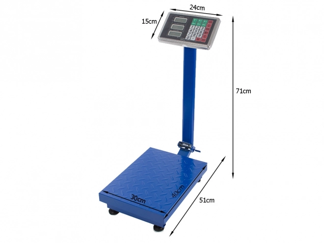 Elektronická obchodná váha 100kg s LCD displejom