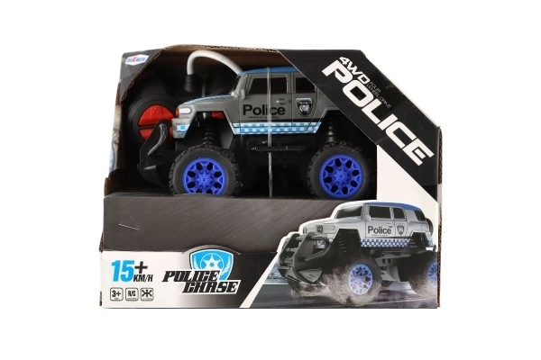 RC policajné auto 16 cm na batérie v krabici 19 x 14 x 13 cm