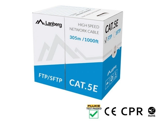 Lan kábel SFTP kat.5e 305m CU