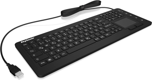 Klávesnica KeySonic s touchpadom a ochranou IP68