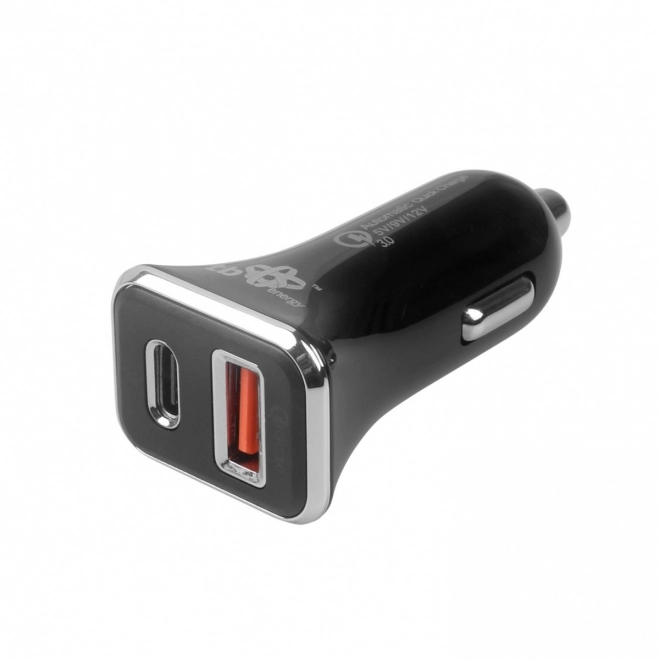 Univerzálna autoadaptérka USB A+C QC