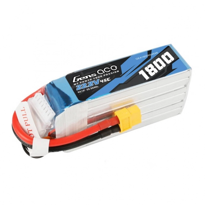 LiPo batéria 1800mAh 22.2V 45C Gens Ace XT60