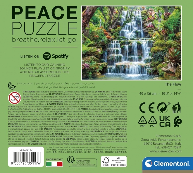 Clementoni: Puzzle Peace Collection The Flow 500 dielikov