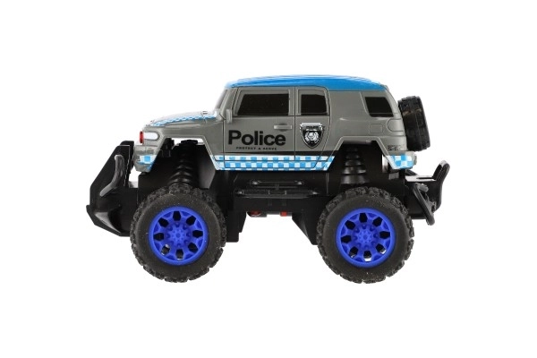 RC policajné auto 16 cm na batérie v krabici 19 x 14 x 13 cm