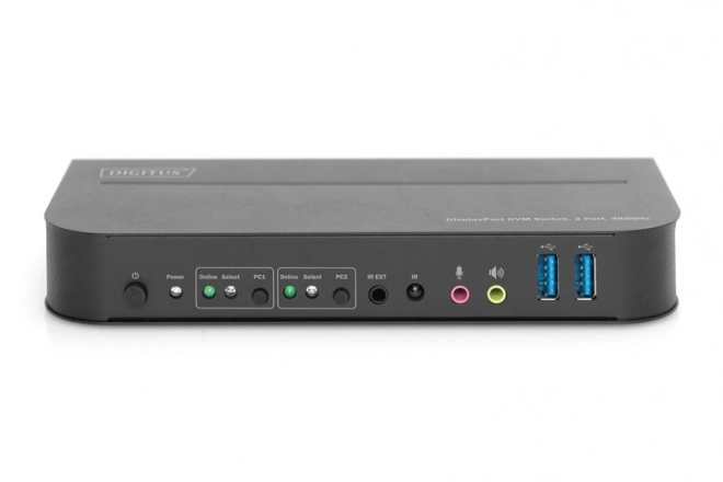 KVM prepínač 2 porty DisplayPort na HDMI 4K