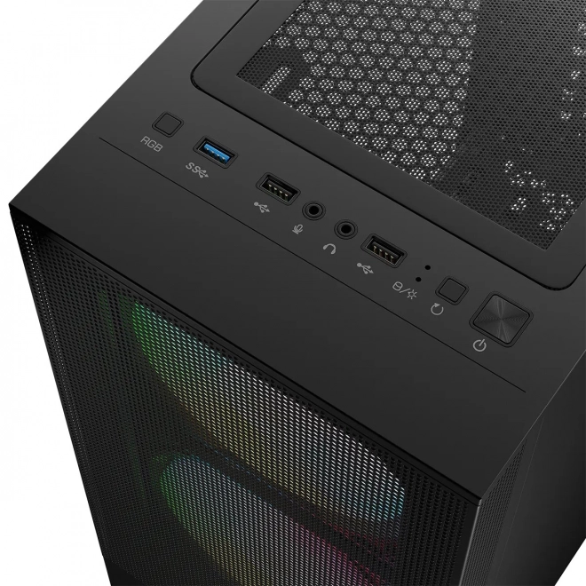 Skrinka Arya ARGB USB 3.0 Midi Tower čierna