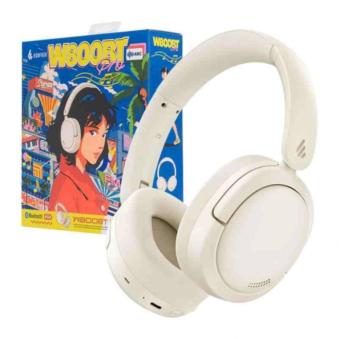 Bezdrôtové slúchadlá Edifier W800BT Pro ANC Limited Edition (béžové)