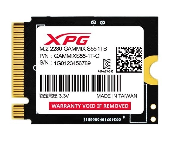 Rýchly SSD disk XPG GAMMIX S55 1TB