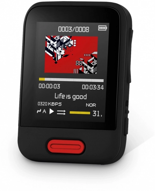 Prehrávač MP3/MP4 16GB Bluetooth červený
