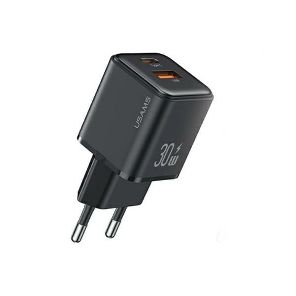 Rýchla sieťová nabíjačka USB-C+USB-A 30W