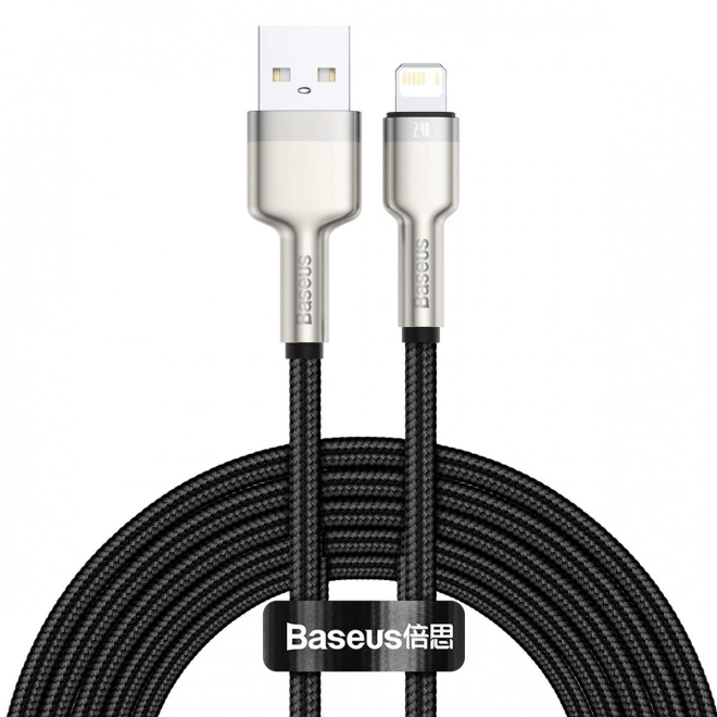 Usb kábel na Lightning Baseus Cafule 2,4A, 2m čierny