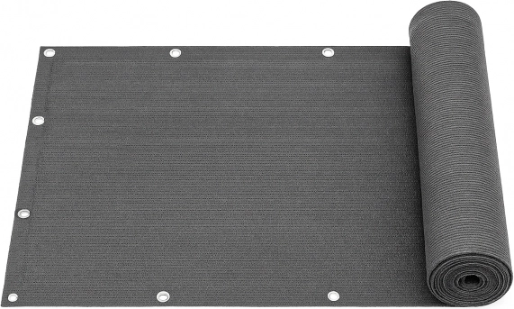 Balkónová zástena s uchytením 100x700 cm Tieniaca sieť Sivá MultiGarden