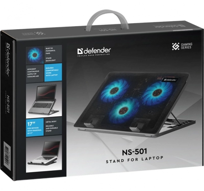 Chladiaca podložka na notebook Defender NS-501 15.6"-17"