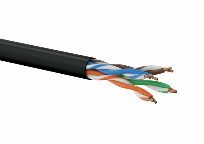 Vonkajší ethernetový kábel Alantec U/UTP kat. 5E so žľabom