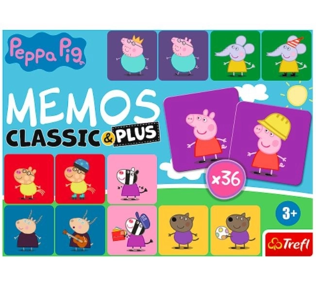 Pexeso Classic&Plus Prasiatko Peppa 4v1