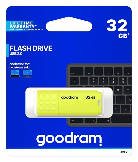 Usb kľúč 32GB žltý GOODRAM UME2