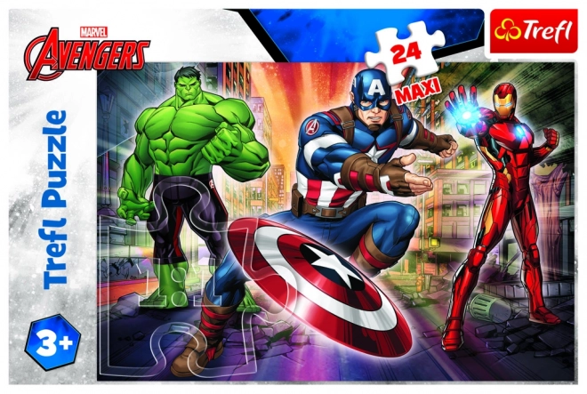 Puzzle Vo svete Avengers Maxi 24 dielikov