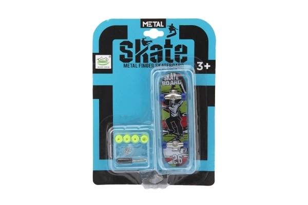 Prstový skateboard s vymeniteľnými kolieskami