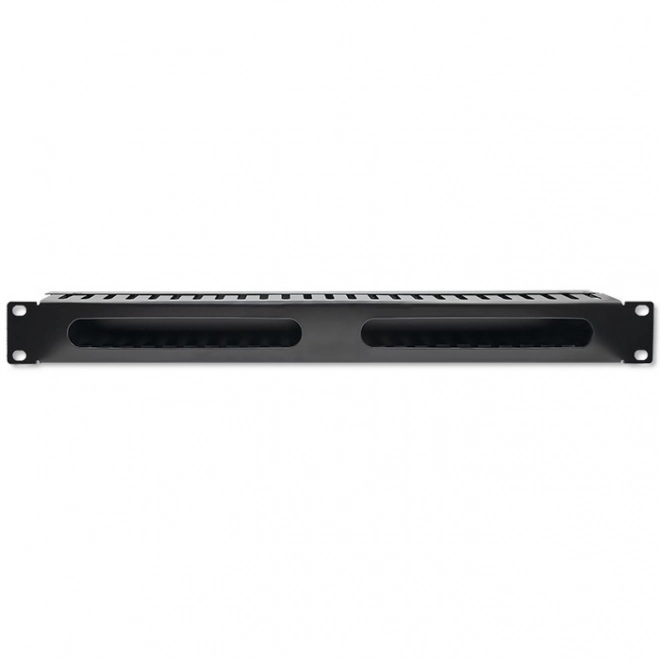 Organizér káblov pre Rack 19" Qoltec, 24 portov, 1U