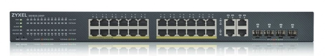 Zyxel GS1920-24HP v2 gigabitový PoE switch 24× Gb + 4× SFP, 375 W, NebulaFlex