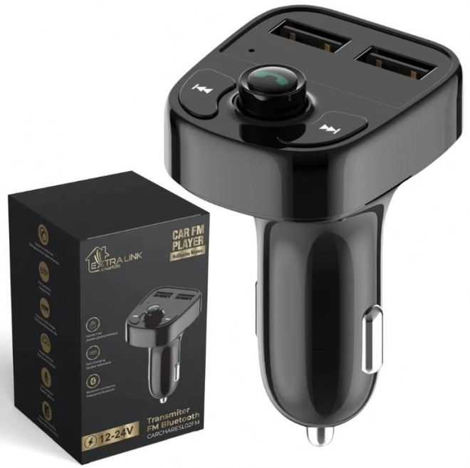 FM Transmitter do auta s nabíjaním Smart Life 2xUSB-A