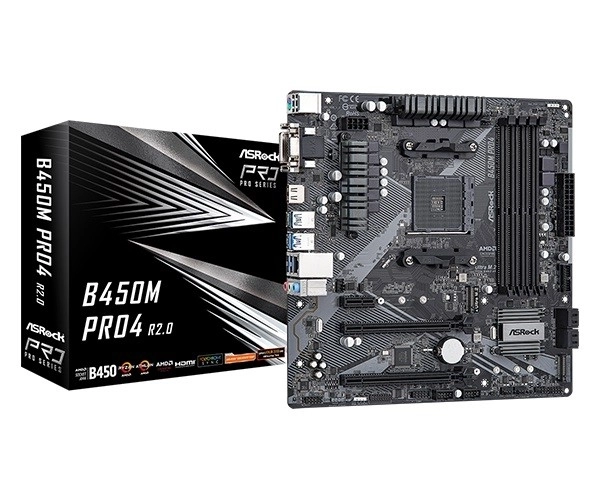 ASRock B450M Pro4 R2.0 AM4 uATX základná doska