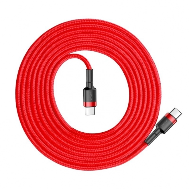 Kábel Baseus Cafule USB-C 60W Rýchlonabíjací 2m Červený