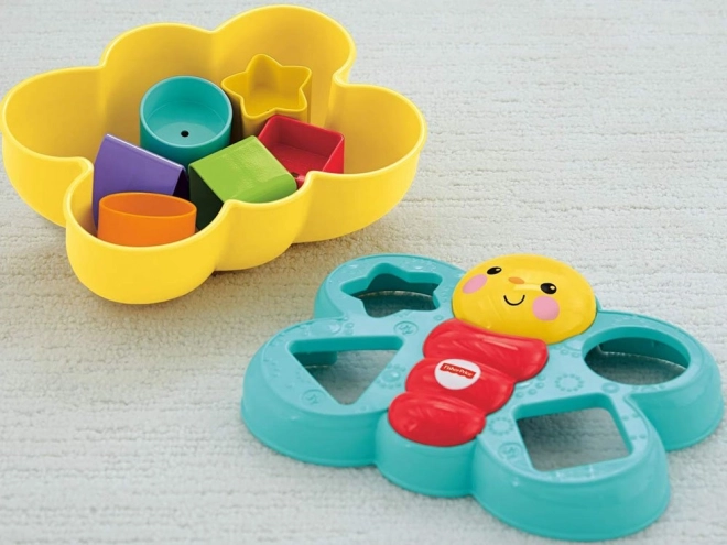 Fisher-Price pestrofarebný motýľ skladačka