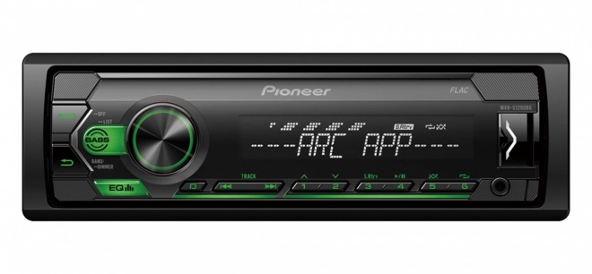 Pioneer rádio do auta s USB a zeleným podsvietením