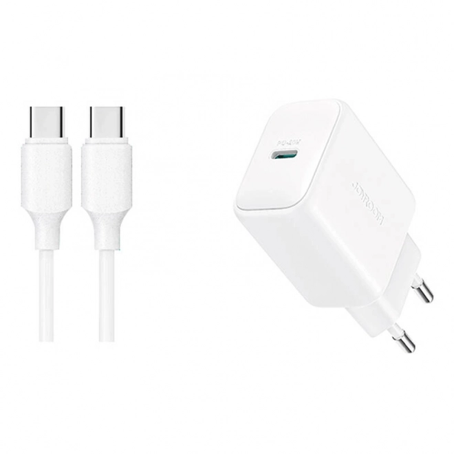 Sieťová nabíjačka Joyroom s káblom C-C 20W 1m (biela)