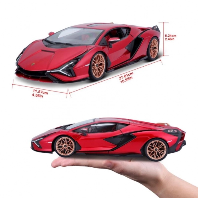 Bburago Plus Lamborghini Huracan Červený 1:18