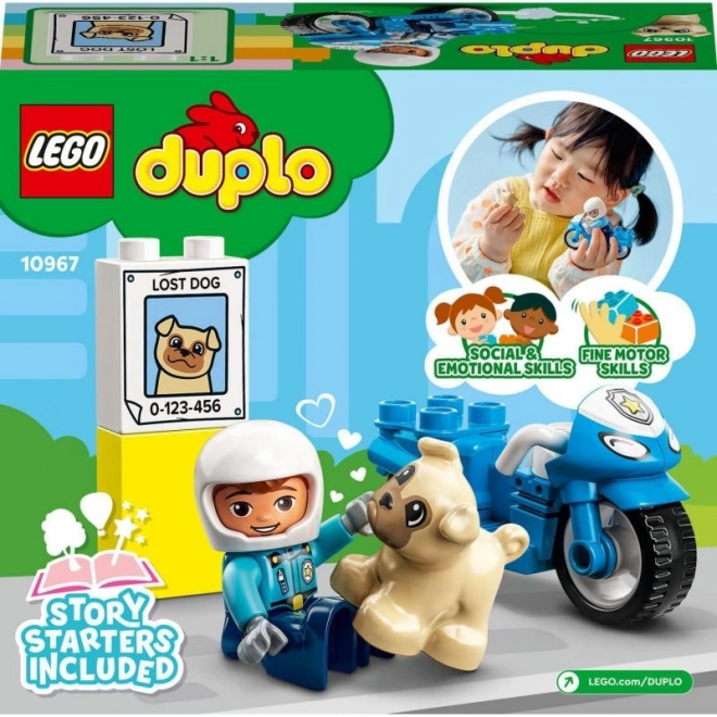 Policajná motorka LEGO DUPLO