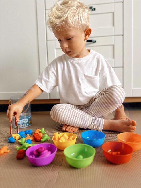 Vôňová montessori hra Nauč sa počítať – zoo zvieratká