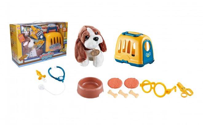 Veterinárny Set pre Psíka s Prepravkou