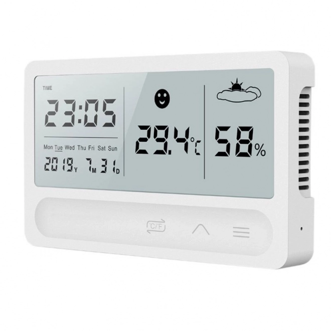 Meteorologická stanica s hodinami