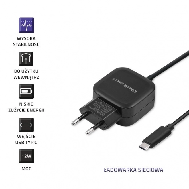 Nabíjačka Qoltec 17W s USB a USB typu C