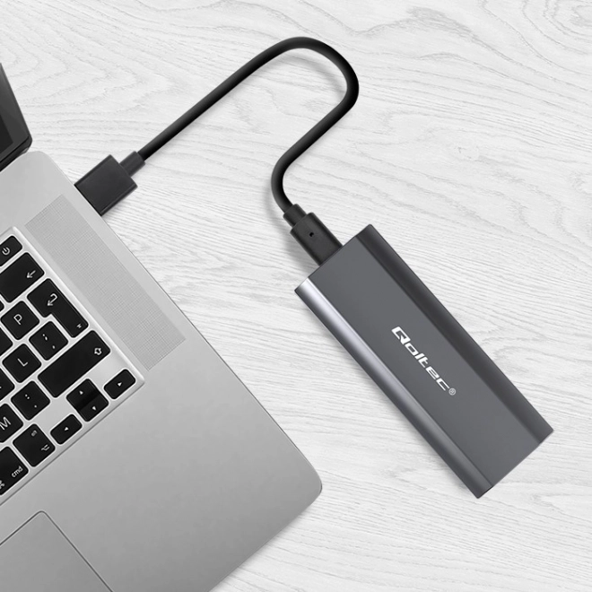 Qoltec obal na disk M.2 SSD 2TB USB-C