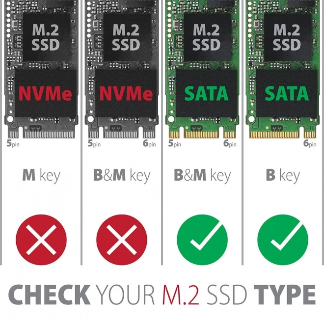 Alumíniový obal na SSD disky Axagon s USB 3.2 Gen 1