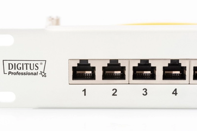 Patch panel 19" 24 portov kat.6 s káblovým držiakom, šedý