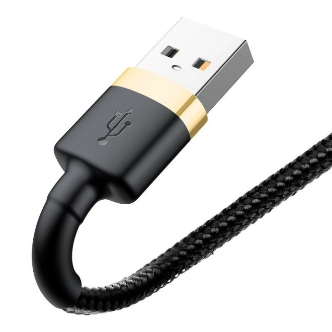 USB kábel Lightning Baseus Cafule 3m zlatá čierna