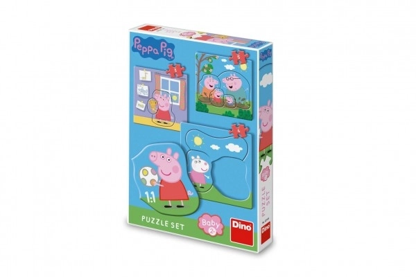 Rodina Prasiatka Peppy - Puzzle set 3-5 ks