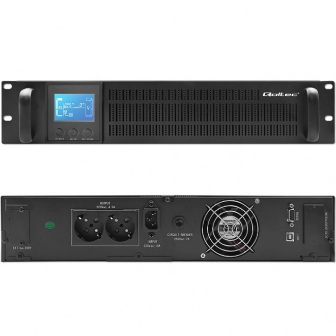 Záložný zdroj UPS RACK 1kVA 800W s LCD