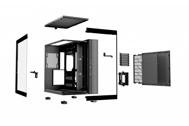 Čierna počítačová skriňa Light Base 600 DX