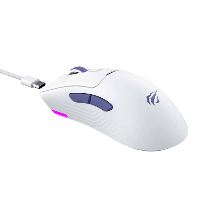 Káblová herná myš Havit MS966 RGB biela